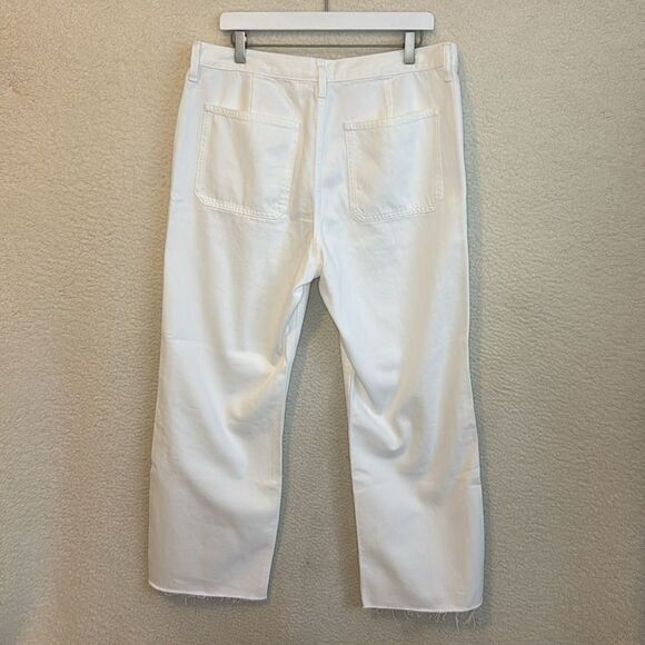 J Crew Sailor mid-rise relaxed‎ demi-boot jean in white Womens Size 31 White - Picture 4 of 12